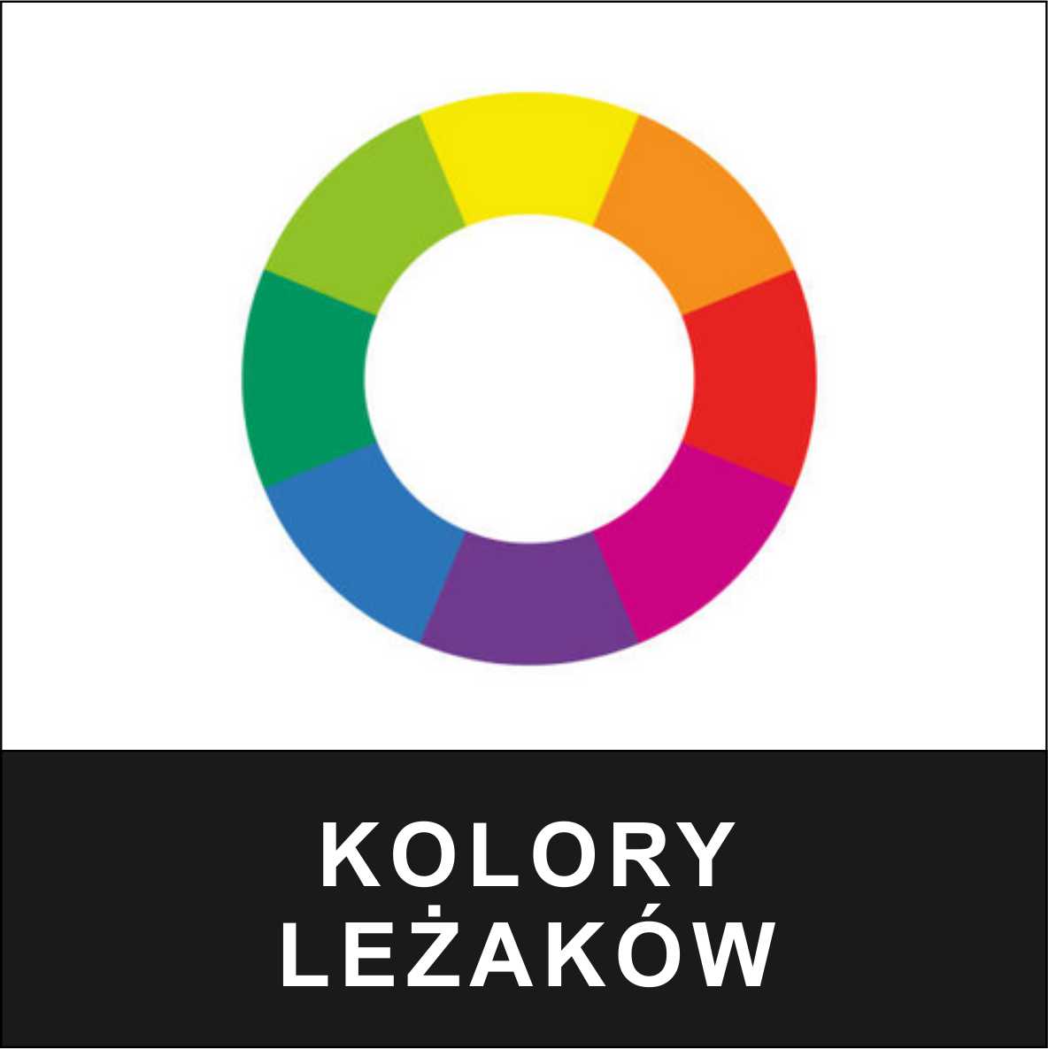 Wzornik kolorów nadruku leżaków